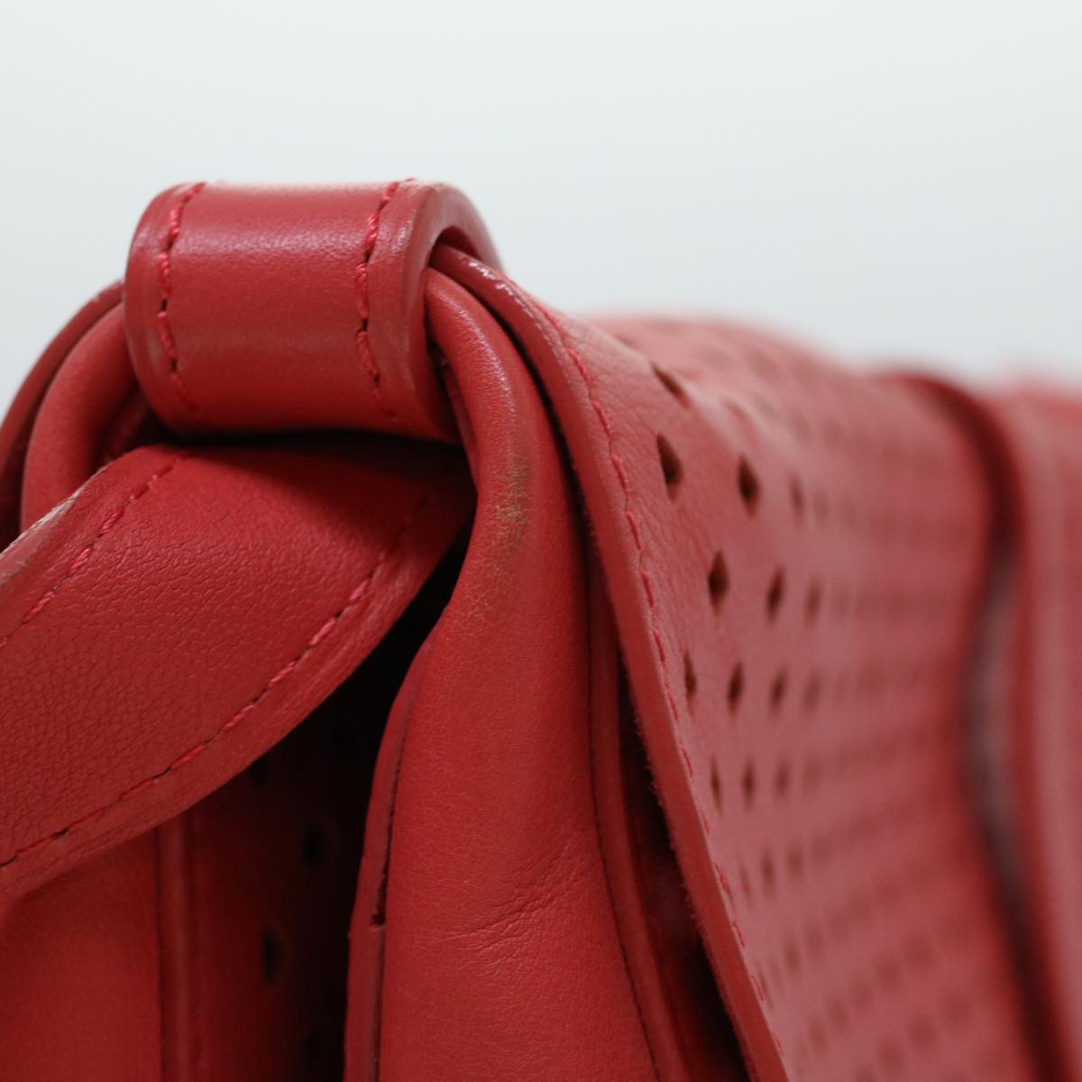 LOUIS VUITTON Perfo Furore Saumur Shoulder Bag Pink LV Auth 41755SAM