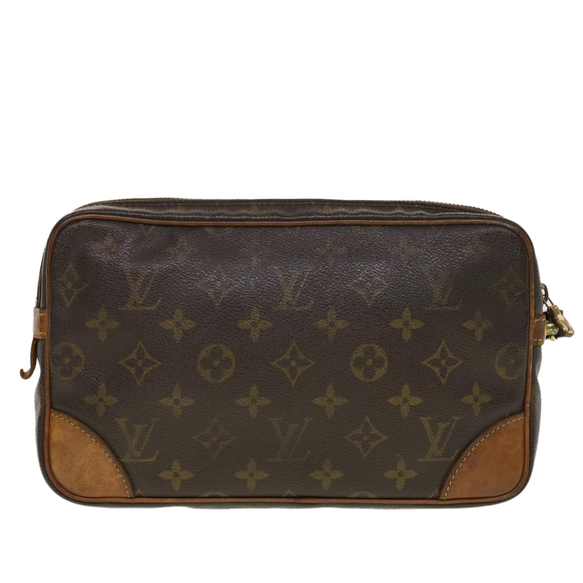 LOUIS VUITTON Monogram Marly Dragonne GM Clutch Bag M51825 LV Auth 42345