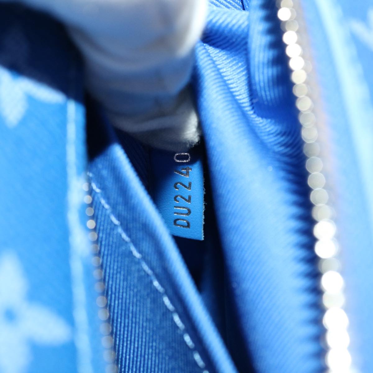 LOUIS VUITTON Monogram Clouds Soft Trunk Shoulder Bag Blue M45430 LV Auth 42826SM