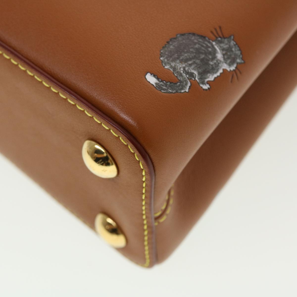 LOUIS VUITTON Catgram Capsine BB Hand Bag 2way Brown M53185 LV Auth 42827SM