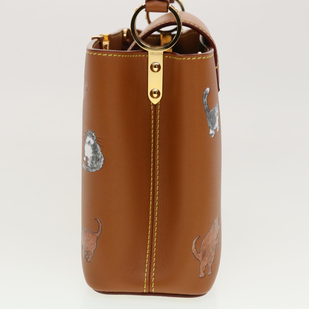 LOUIS VUITTON Catgram Capsine BB Hand Bag 2way Brown M53185 LV Auth 42827SM
