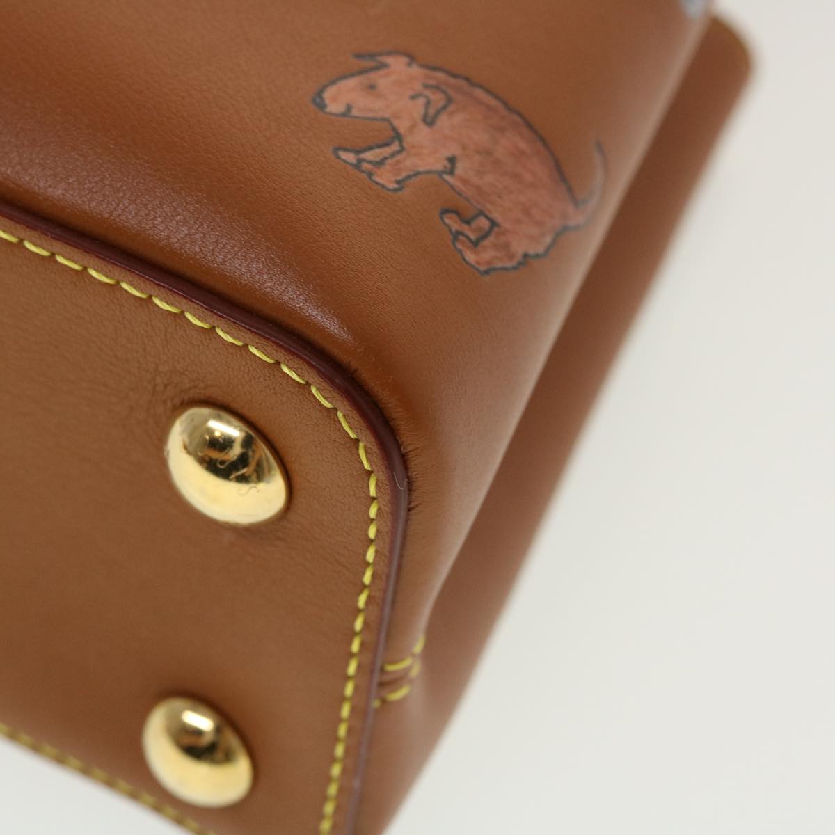 LOUIS VUITTON Catgram Capsine BB Hand Bag 2way Brown M53185 LV Auth 42827SM