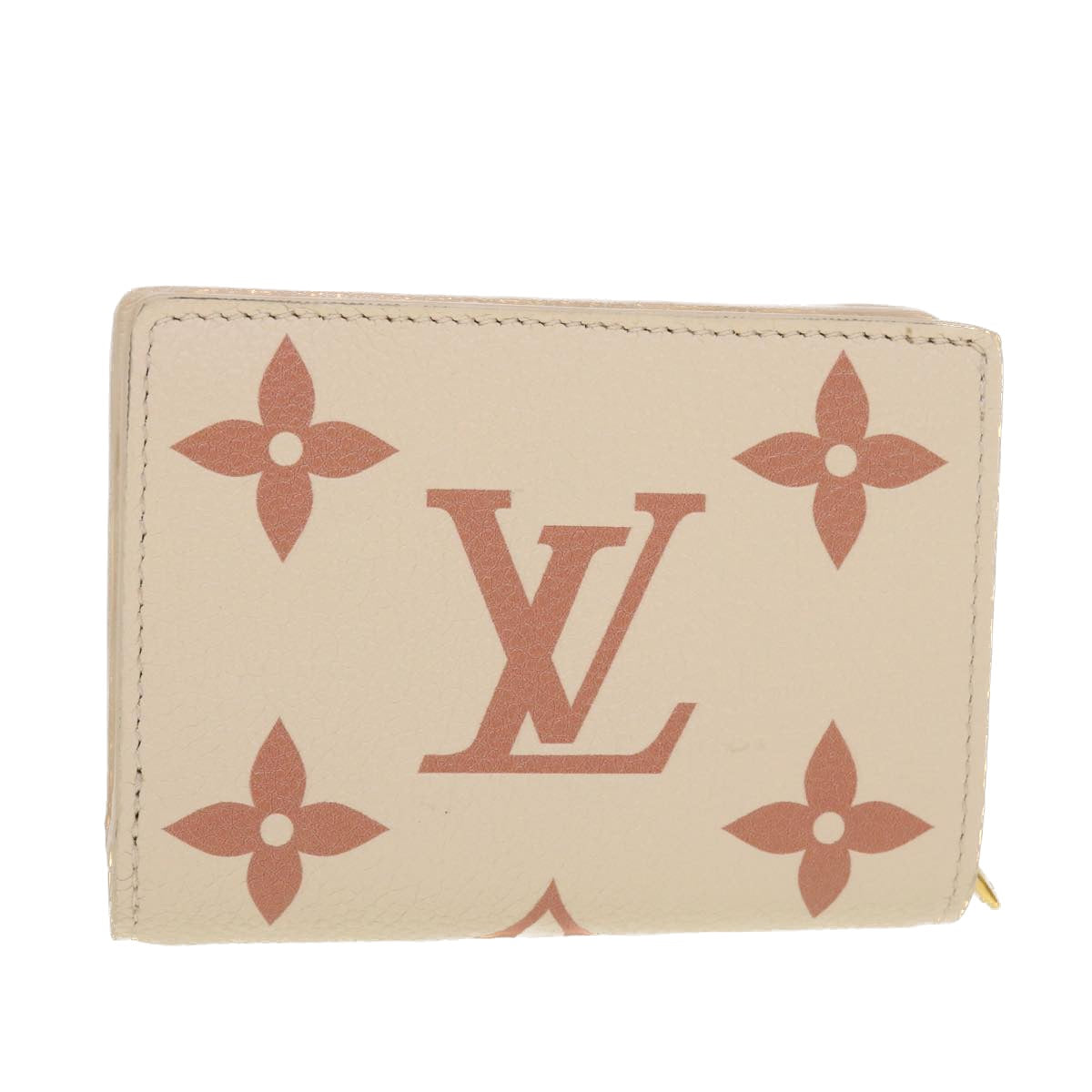 LOUIS VUITTON Monogram Empreinte Portefeuille Clare Wallet White M81927 42904SM
