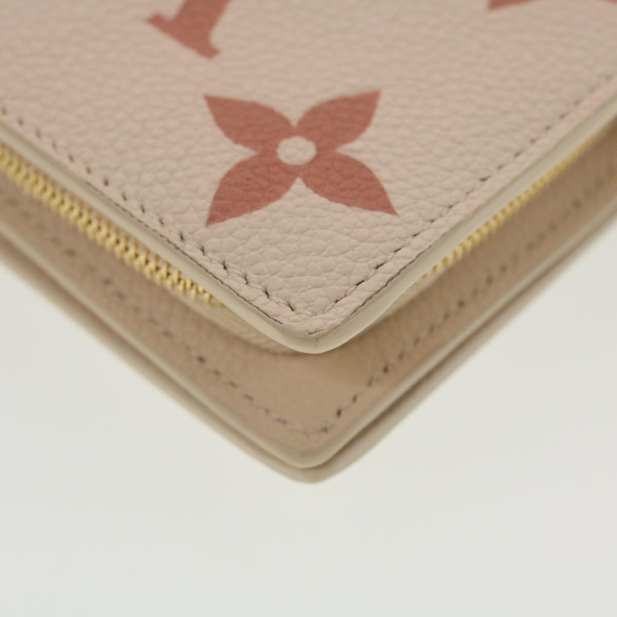 LOUIS VUITTON Monogram Empreinte Portefeuille Clare Wallet White M81927 42904SM