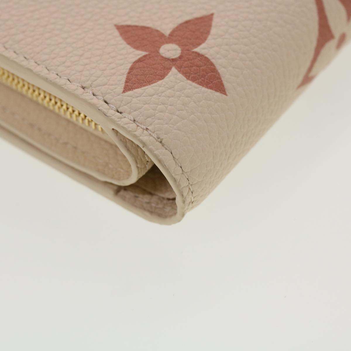 LOUIS VUITTON Monogram Empreinte Portefeuille Clare Wallet White M81927 42904SM