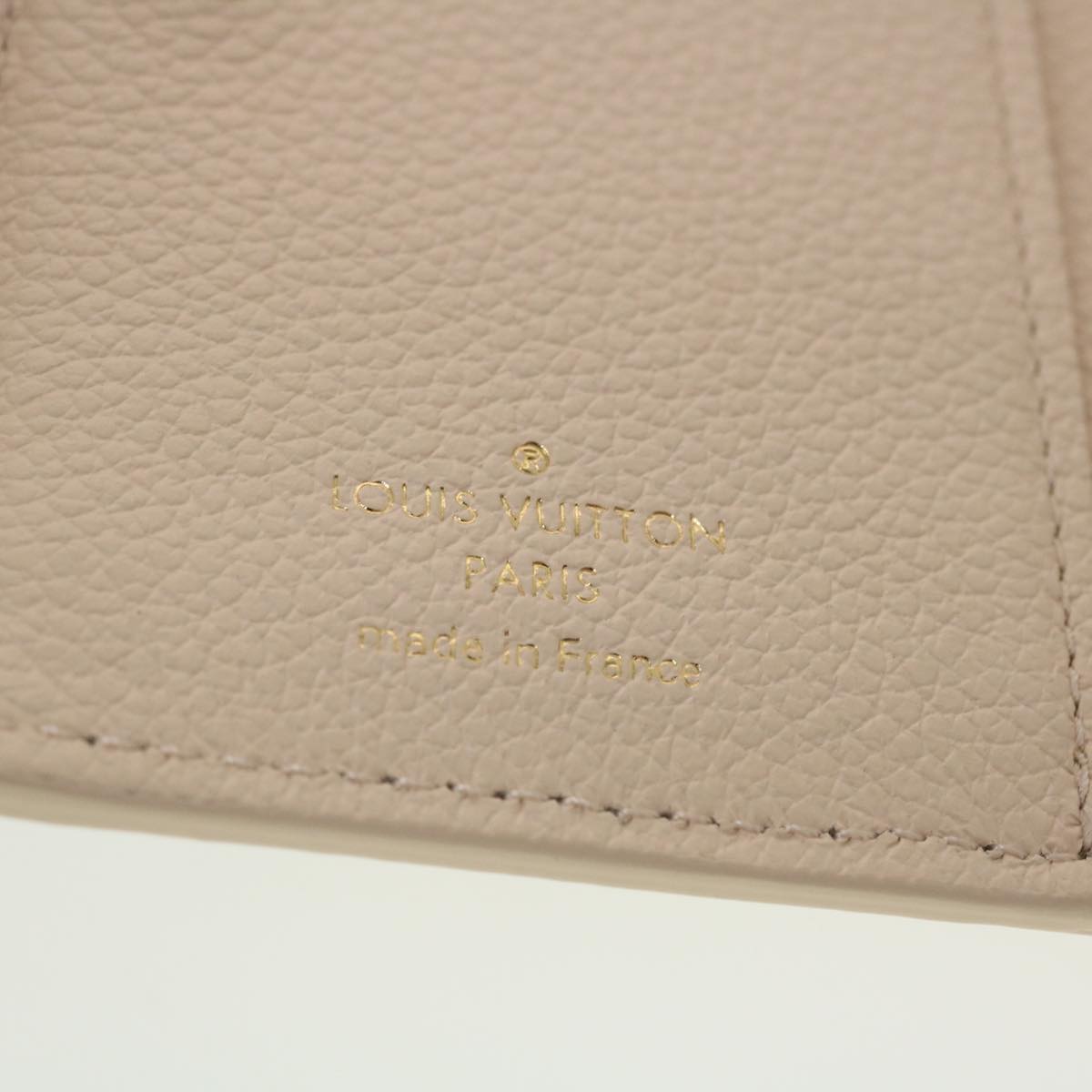 LOUIS VUITTON Monogram Empreinte Portefeuille Clare Wallet White M81927 42904SM