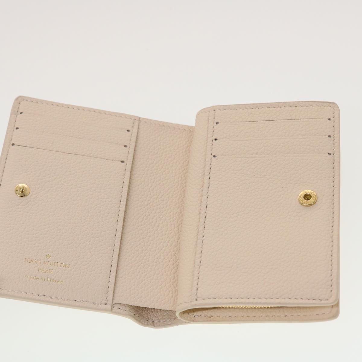 LOUIS VUITTON Monogram Empreinte Portefeuille Clare Wallet White M81927 42904SM