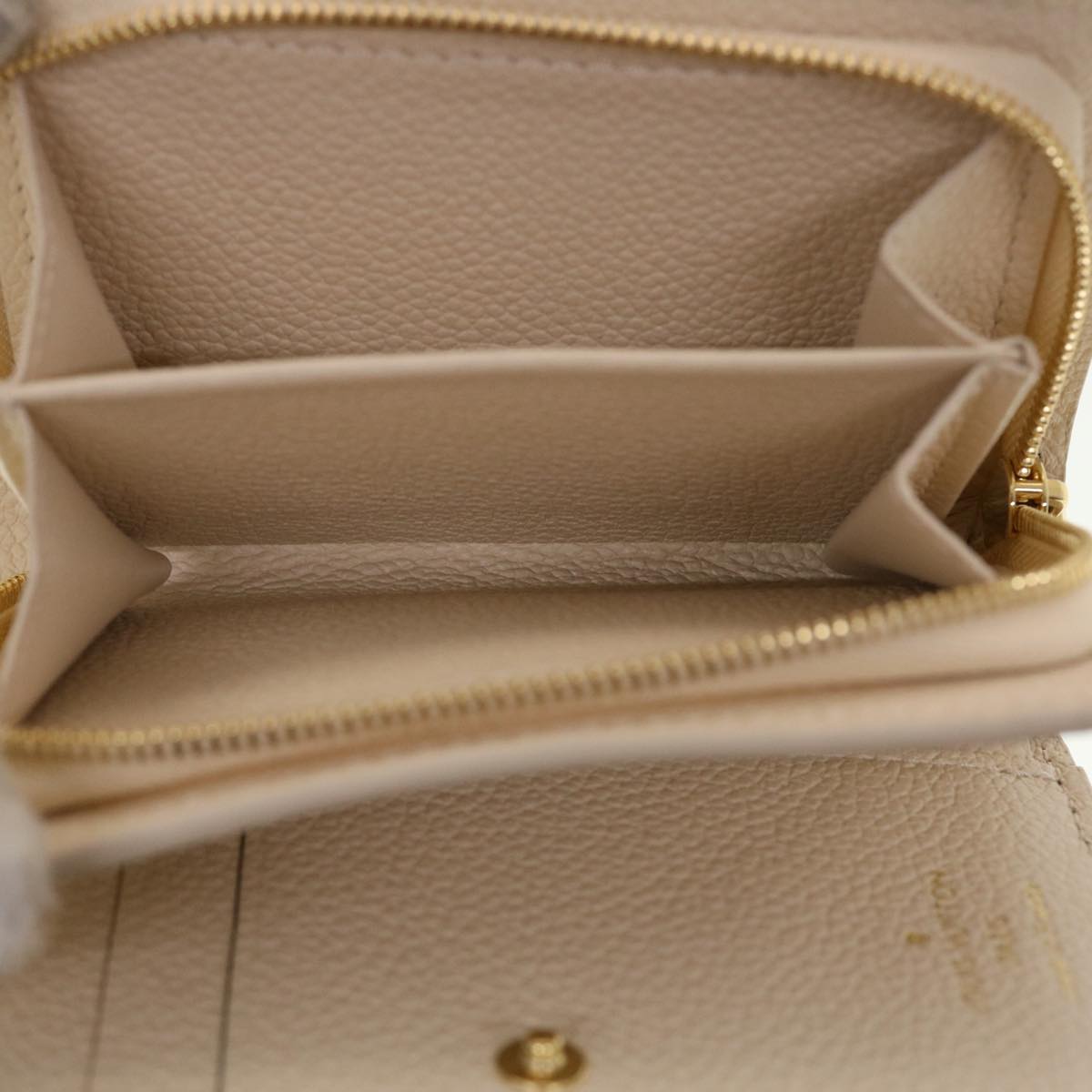 LOUIS VUITTON Monogram Empreinte Portefeuille Clare Wallet White M81927 42904SM