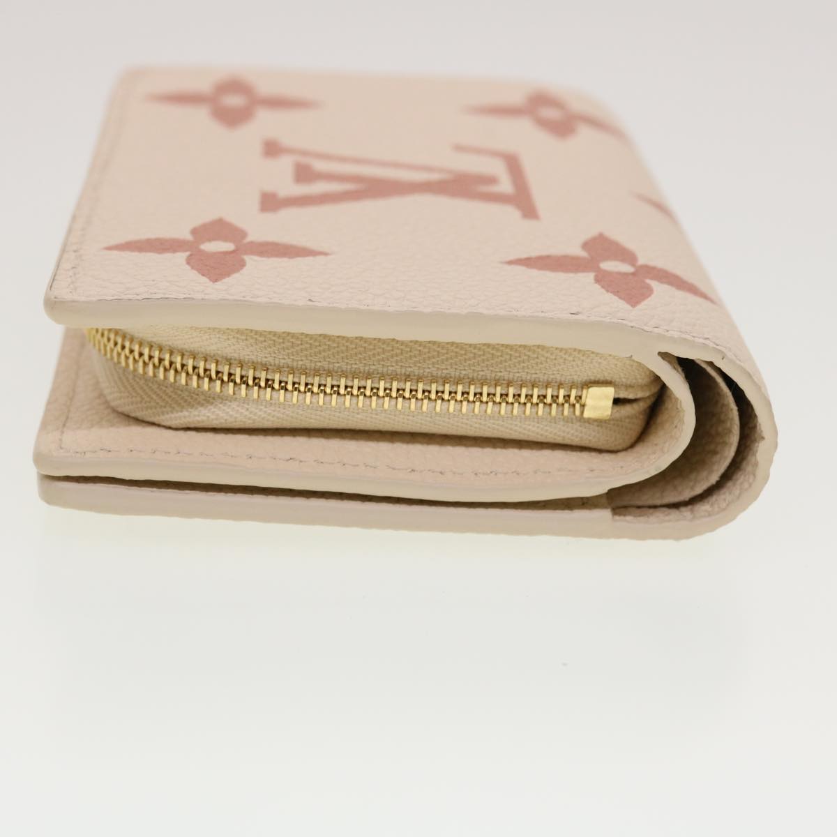 LOUIS VUITTON Monogram Empreinte Portefeuille Clare Wallet White M81927 42904SM