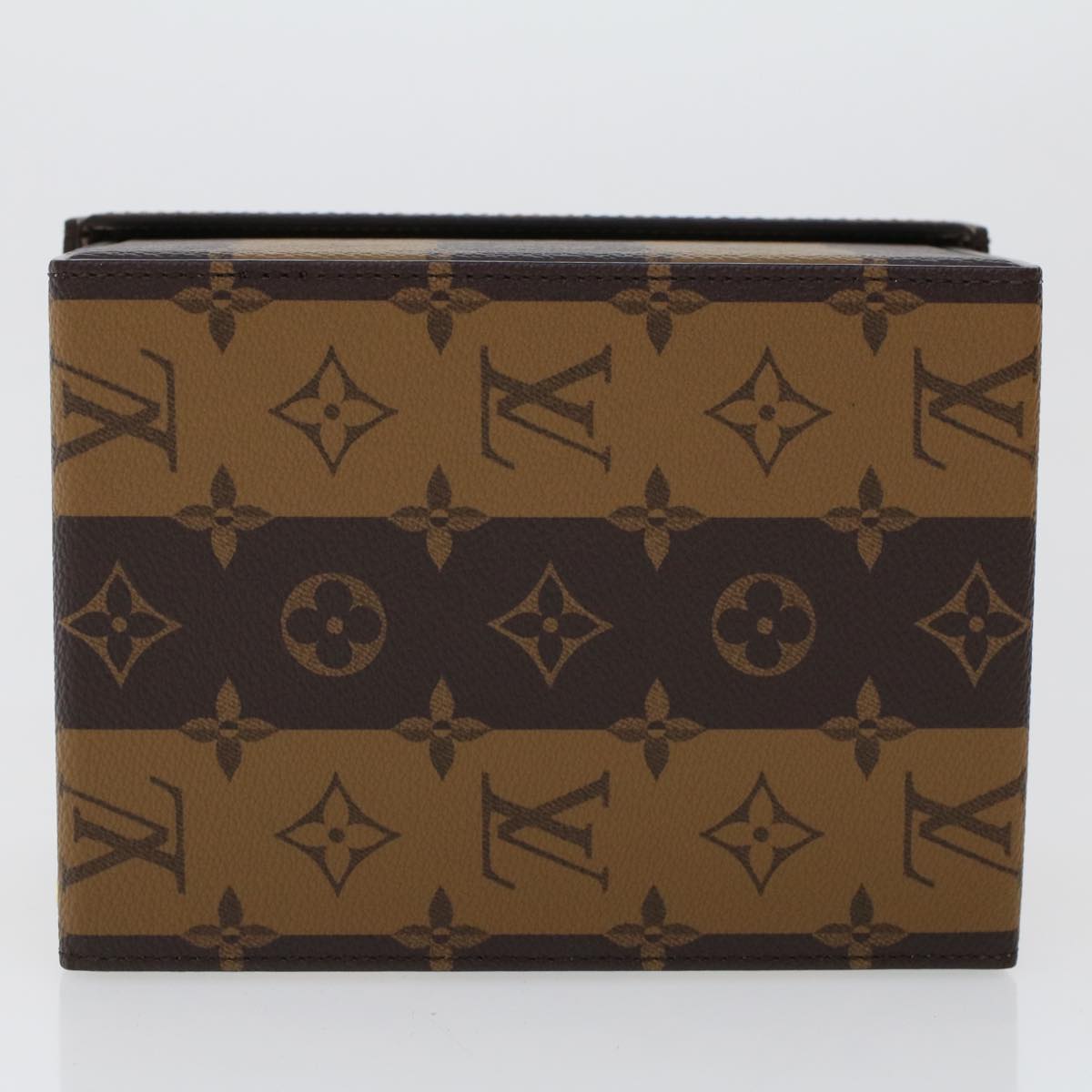 LOUIS VUITTON Stripe Tiger Cardboard Box NIGO Case Brown GI0718 LV Auth 43816SM