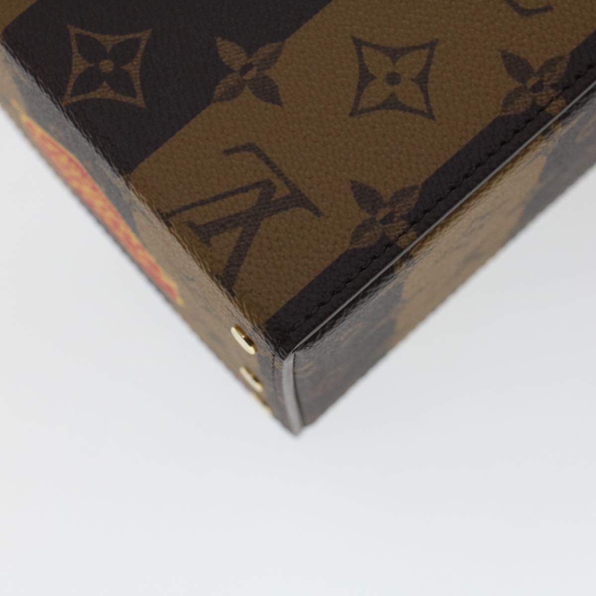 LOUIS VUITTON Stripe Tiger Cardboard Box NIGO Case Brown GI0718 LV Auth 43816SM