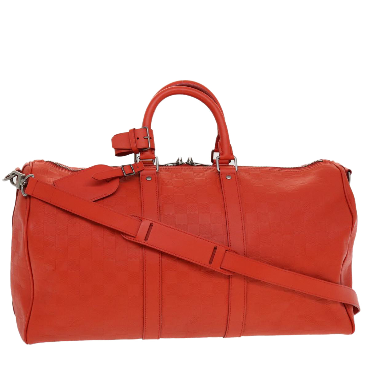 LOUIS VUITTON Damier Infini Keepall Bandouliere 45 Fusion N41142 Auth 43817SAM