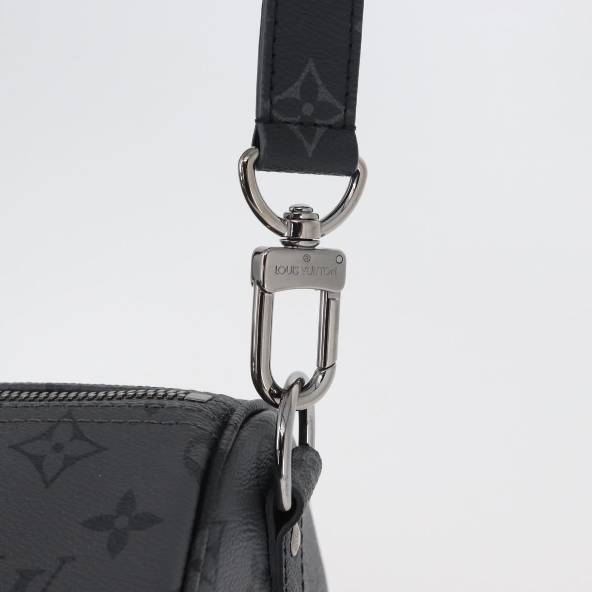 LOUIS VUITTON Eclipse Pumpkin LV × YK Keepall Bandouliere 45 M46441 Auth 44061SM