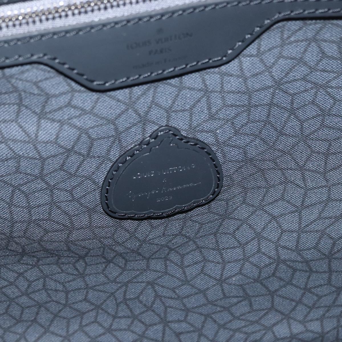 LOUIS VUITTON Eclipse Pumpkin LV × YK Keepall Bandouliere 45 M46441 Auth 44061SM