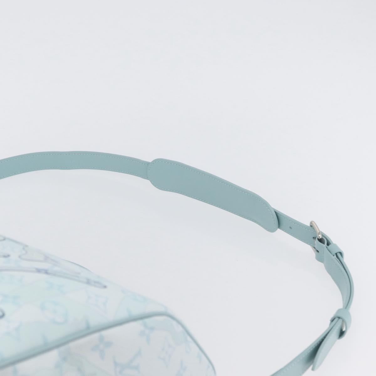 LOUIS VUITTON Monogram Aqua Garden Keepall Bandouliere 50 M22570 LV Auth 44063SM