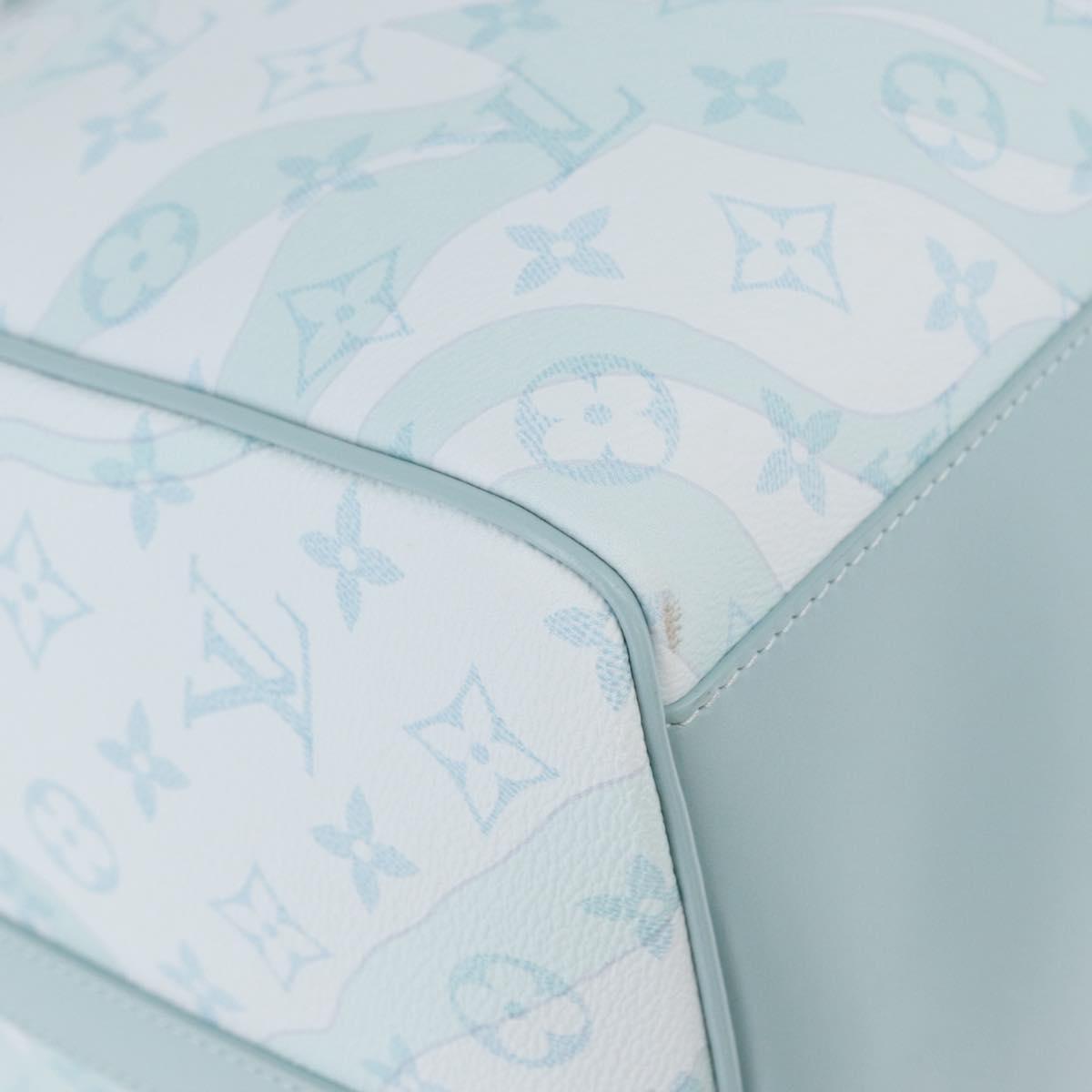 LOUIS VUITTON Monogram Aqua Garden Keepall Bandouliere 50 M22570 LV Auth 44063SM