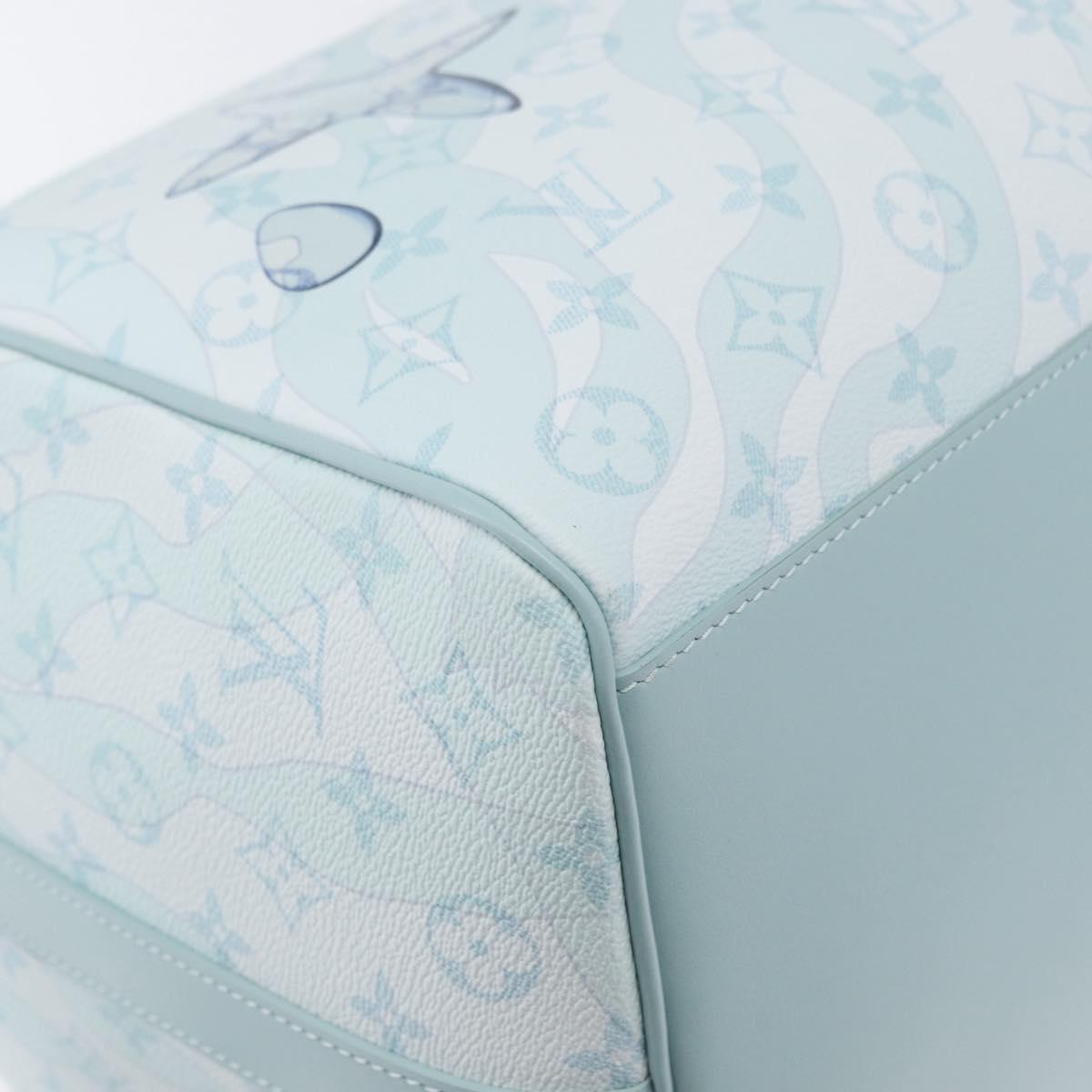 LOUIS VUITTON Monogram Aqua Garden Keepall Bandouliere 50 M22570 LV Auth 44063SM