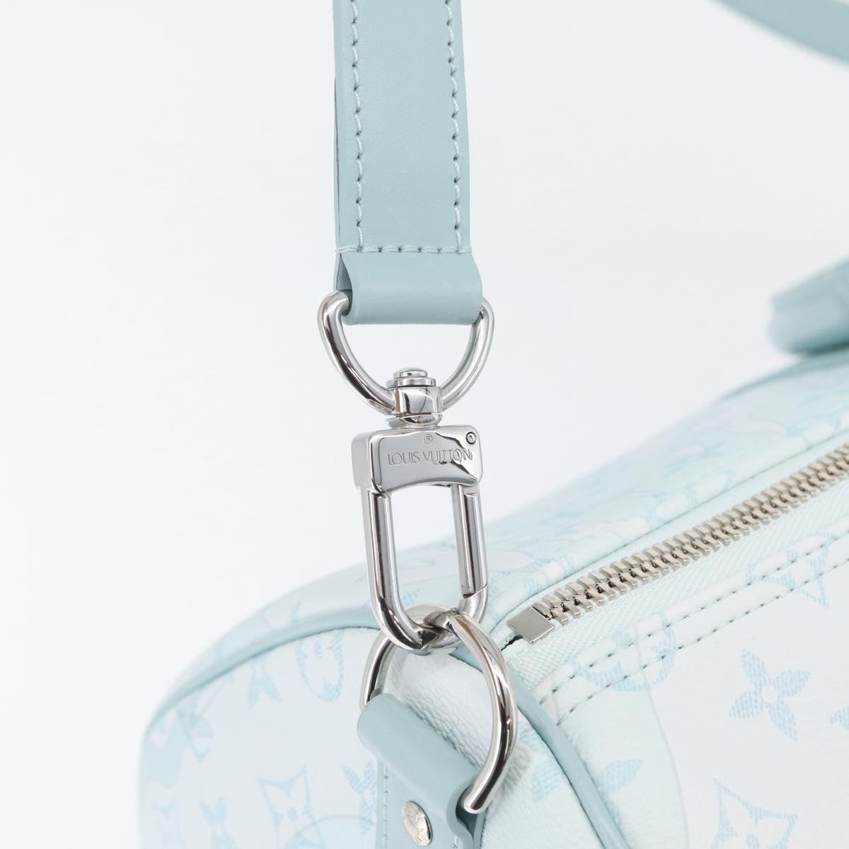 LOUIS VUITTON Monogram Aqua Garden Keepall Bandouliere 50 M22570 LV Auth 44063SM