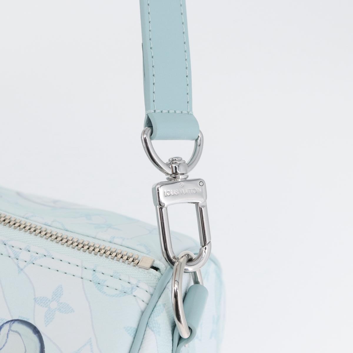 LOUIS VUITTON Monogram Aqua Garden Keepall Bandouliere 50 M22570 LV Auth 44063SM