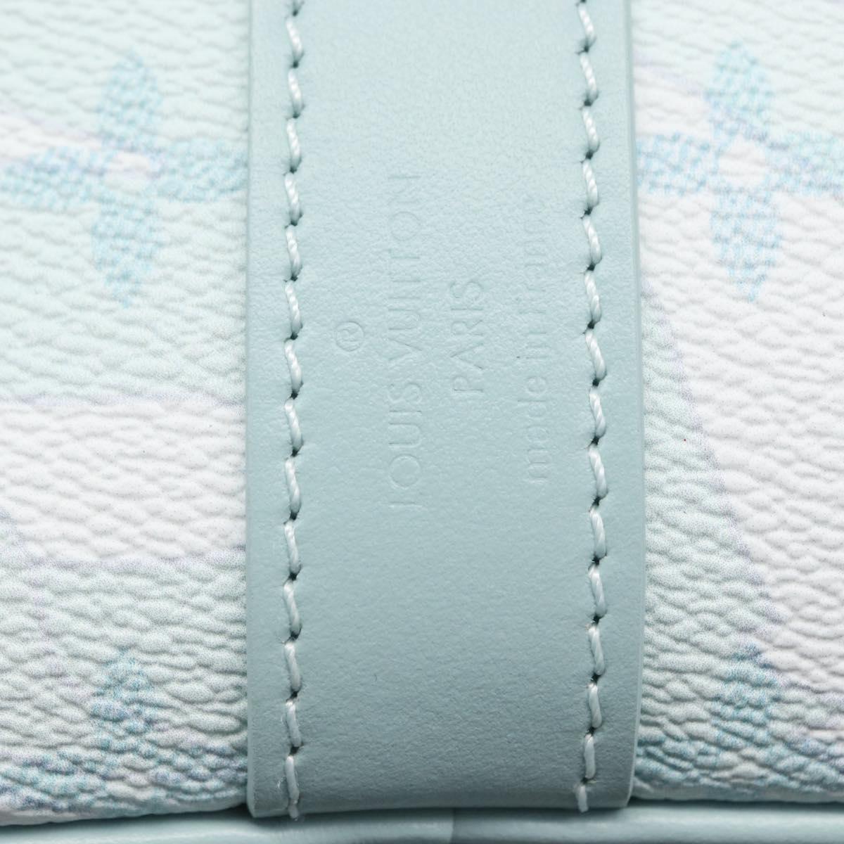 LOUIS VUITTON Monogram Aqua Garden Keepall Bandouliere 50 M22570 LV Auth 44063SM