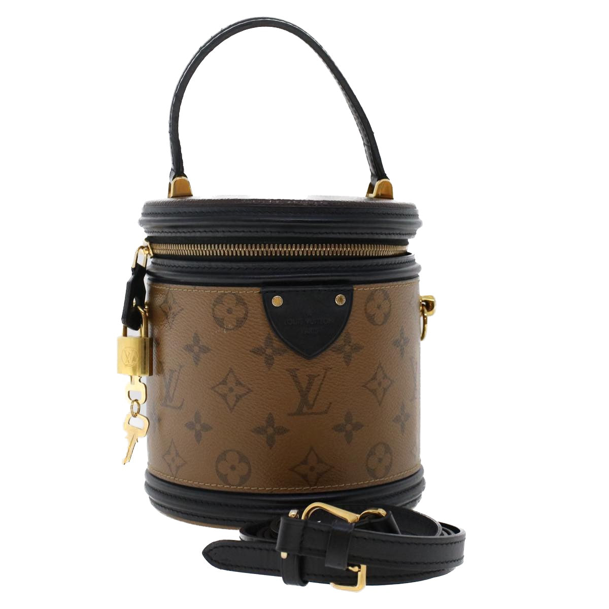 LOUIS VUITTON Monogram Reverse Cannes Hand Bag 2way M43986 LV Auth 44215SAV