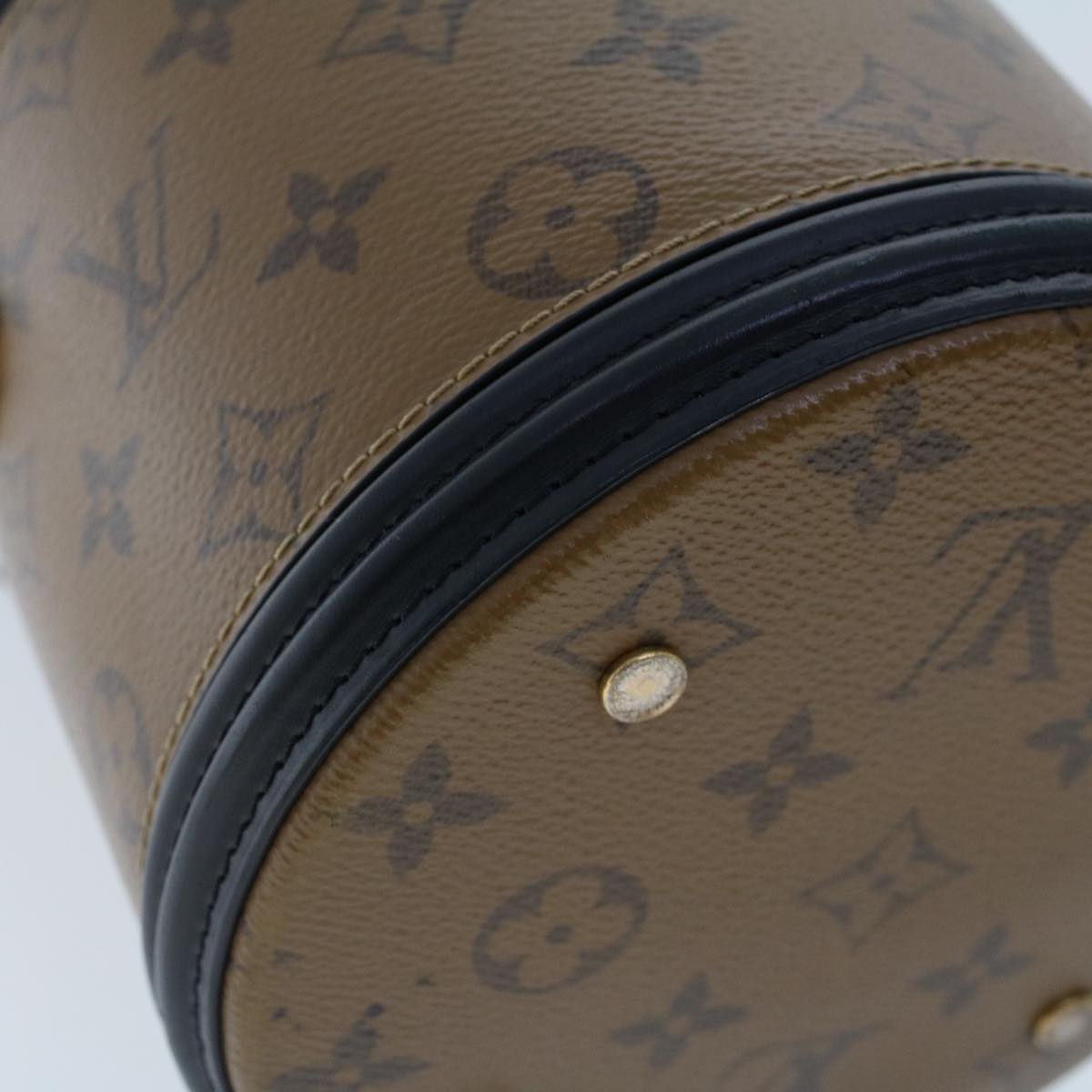 LOUIS VUITTON Monogram Reverse Cannes Hand Bag 2way M43986 LV Auth 44215SAV