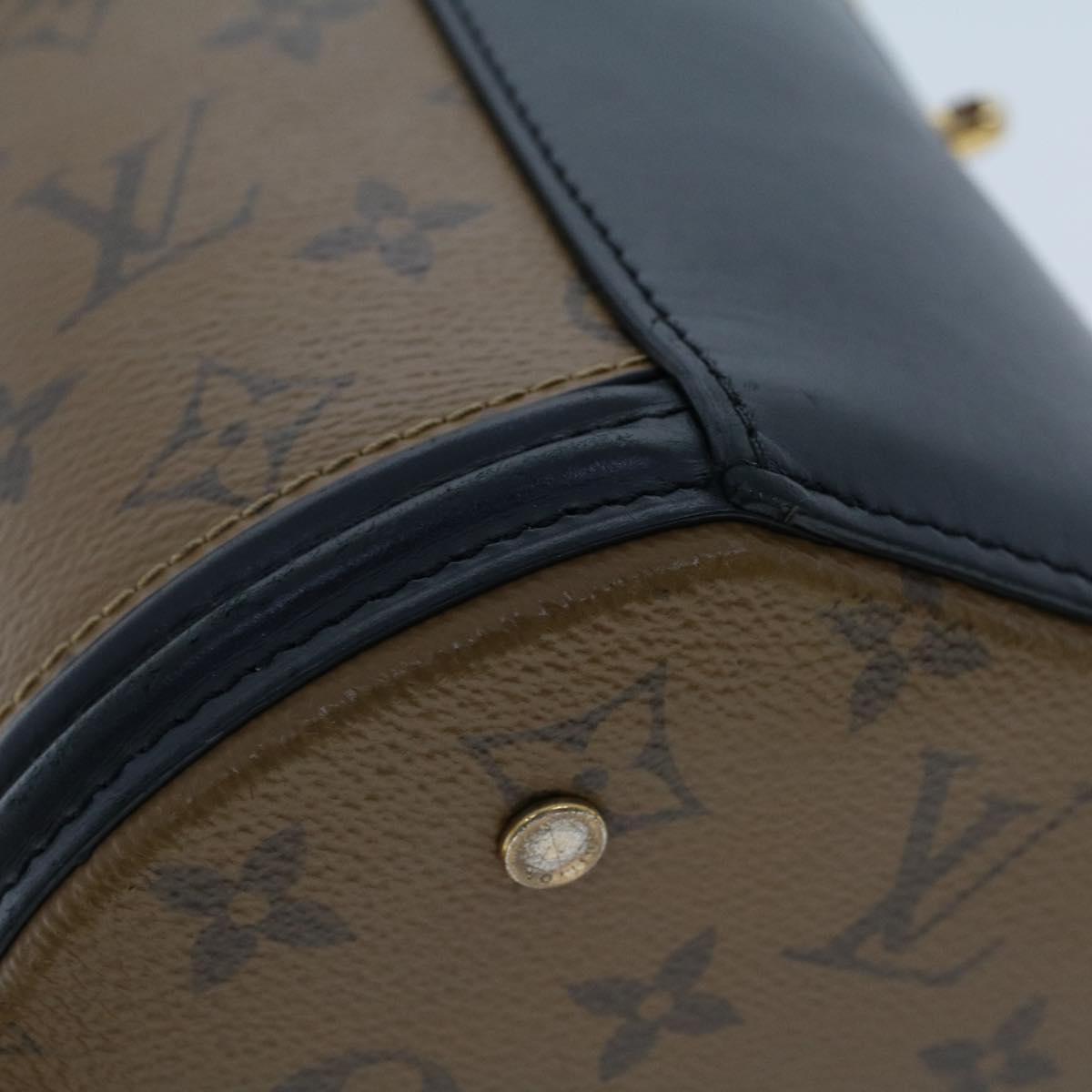 LOUIS VUITTON Monogram Reverse Cannes Hand Bag 2way M43986 LV Auth 44215SAV
