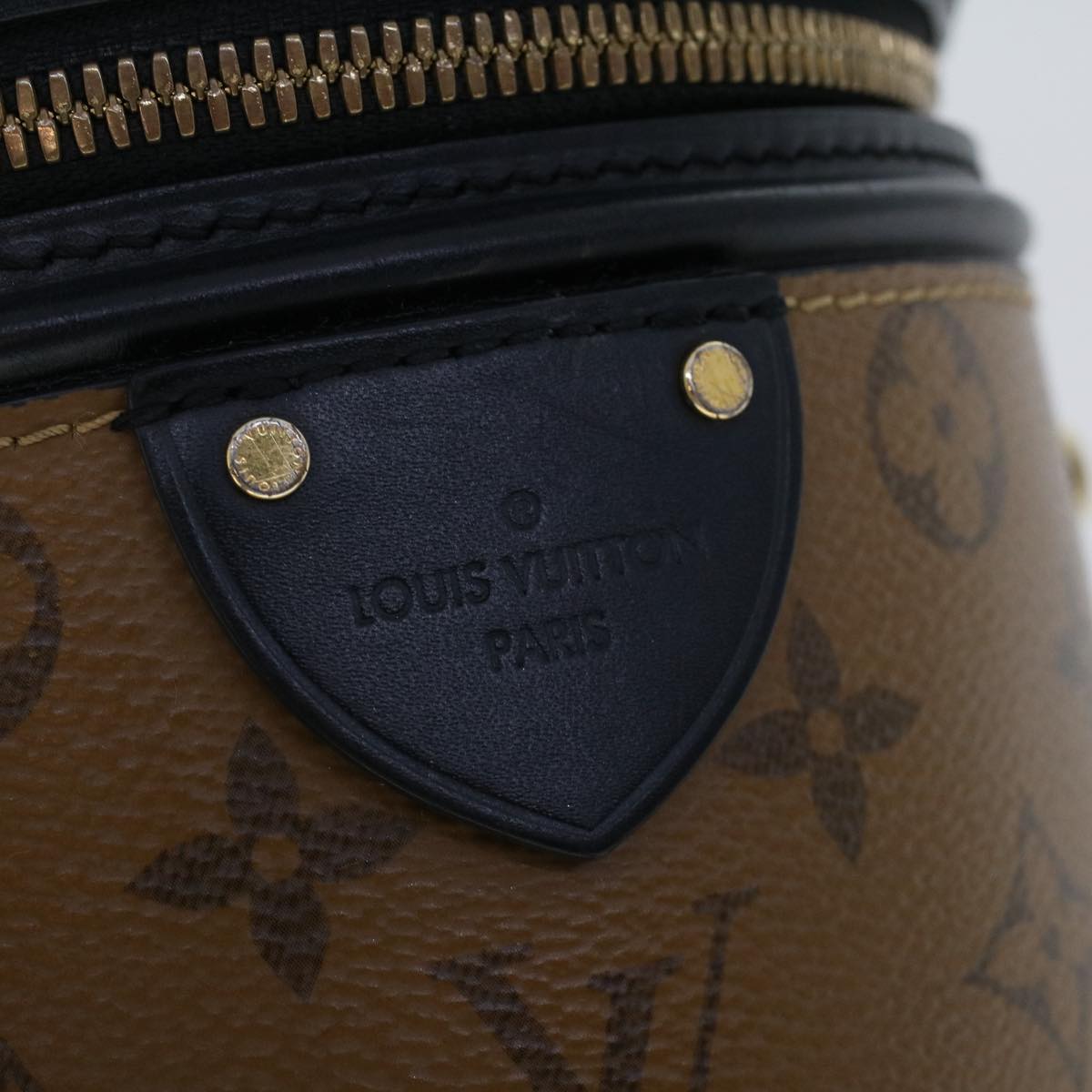 LOUIS VUITTON Monogram Reverse Cannes Hand Bag 2way M43986 LV Auth 44215SAV