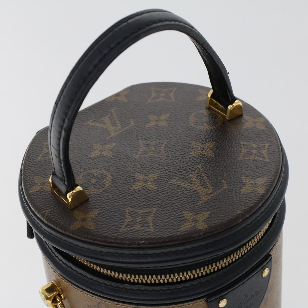 LOUIS VUITTON Monogram Reverse Cannes Hand Bag 2way M43986 LV Auth 44215SAV