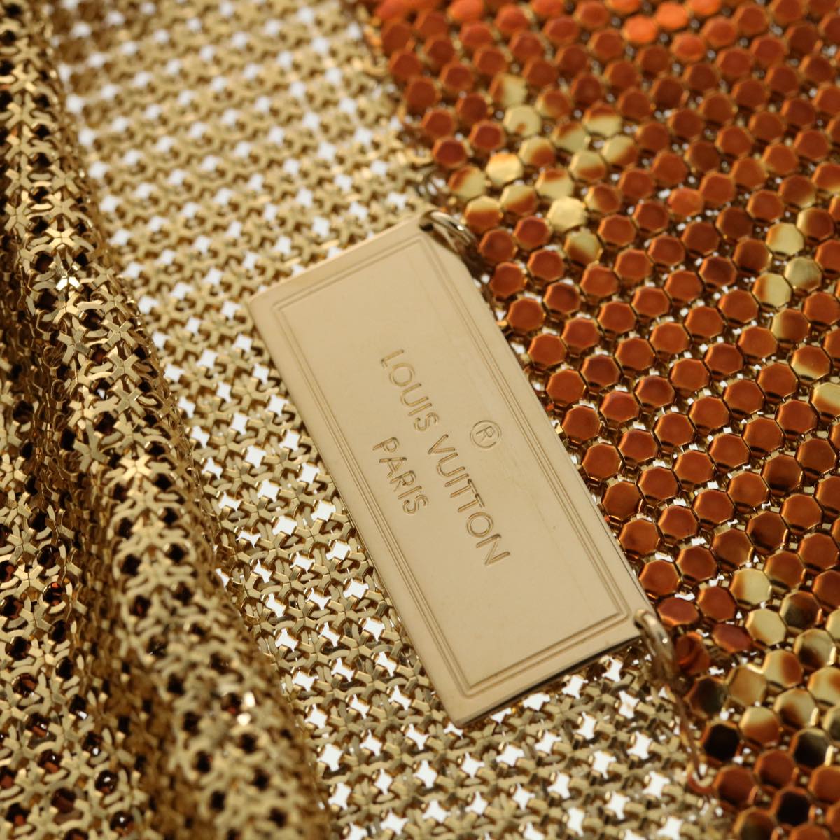 LOUIS VUITTON Monogram Mesh Frances Shoulder Bag Sequin M92287 LV Auth 44524SM