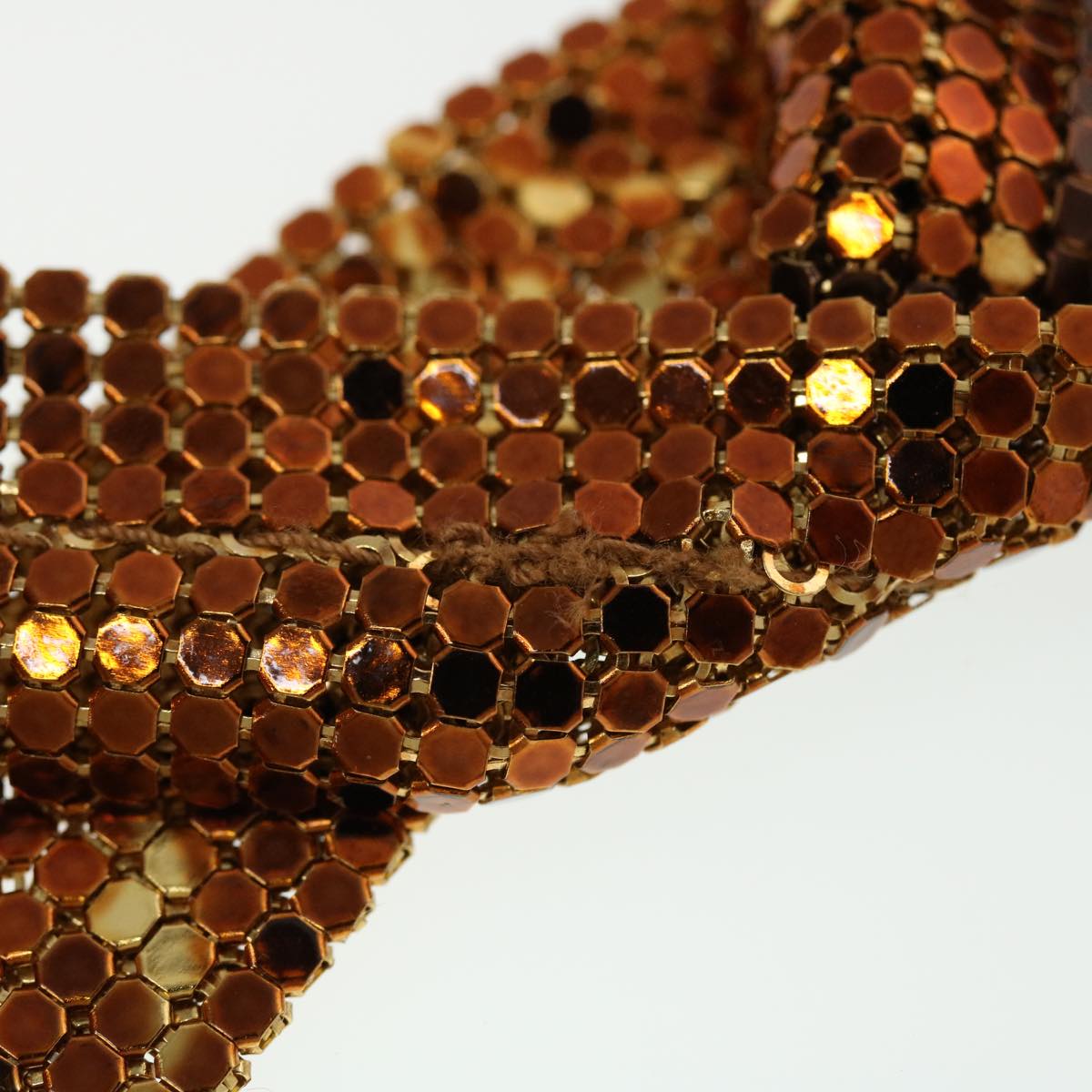 LOUIS VUITTON Monogram Mesh Frances Shoulder Bag Sequin M92287 LV Auth 44524SM