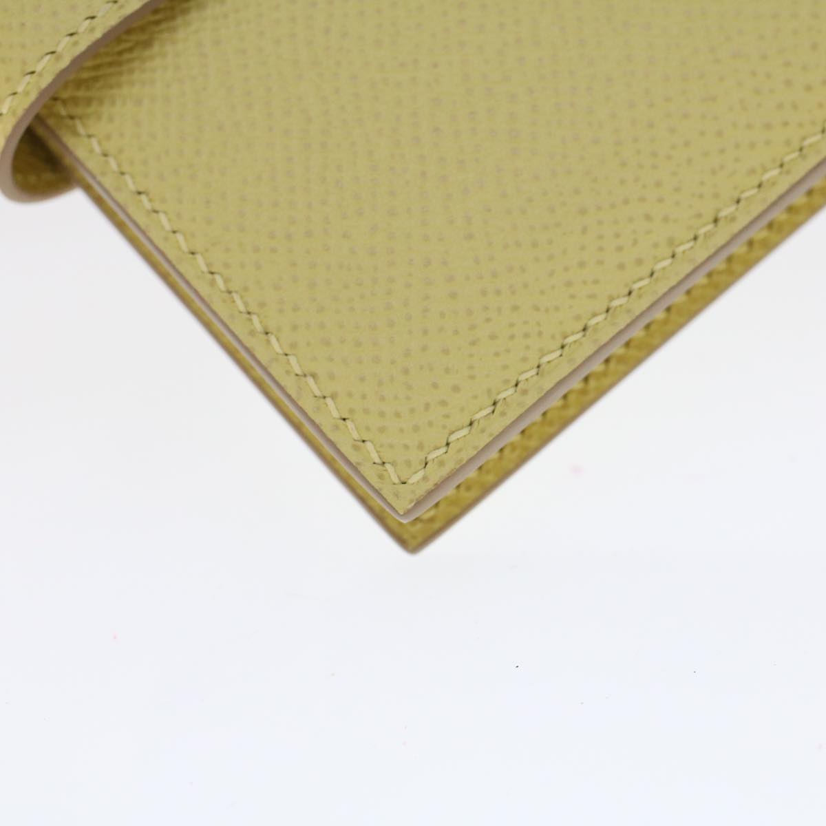 HERMES Bearn Compact Wallet Epsom Yellow Auth 45049SM