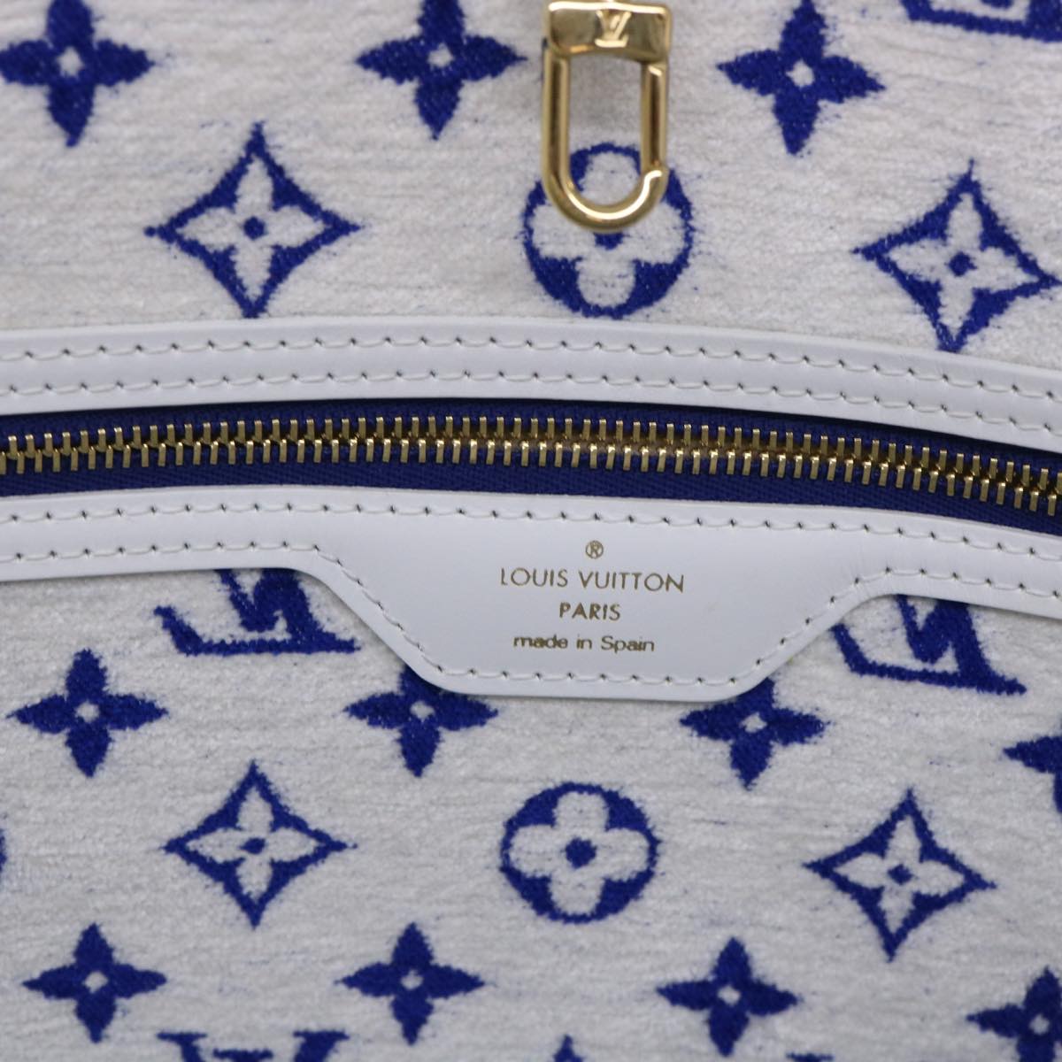 LOUIS VUITTON Monogram Jaguar Neverfull MM Tote Bag Velvet M46220 LV Auth 46153S