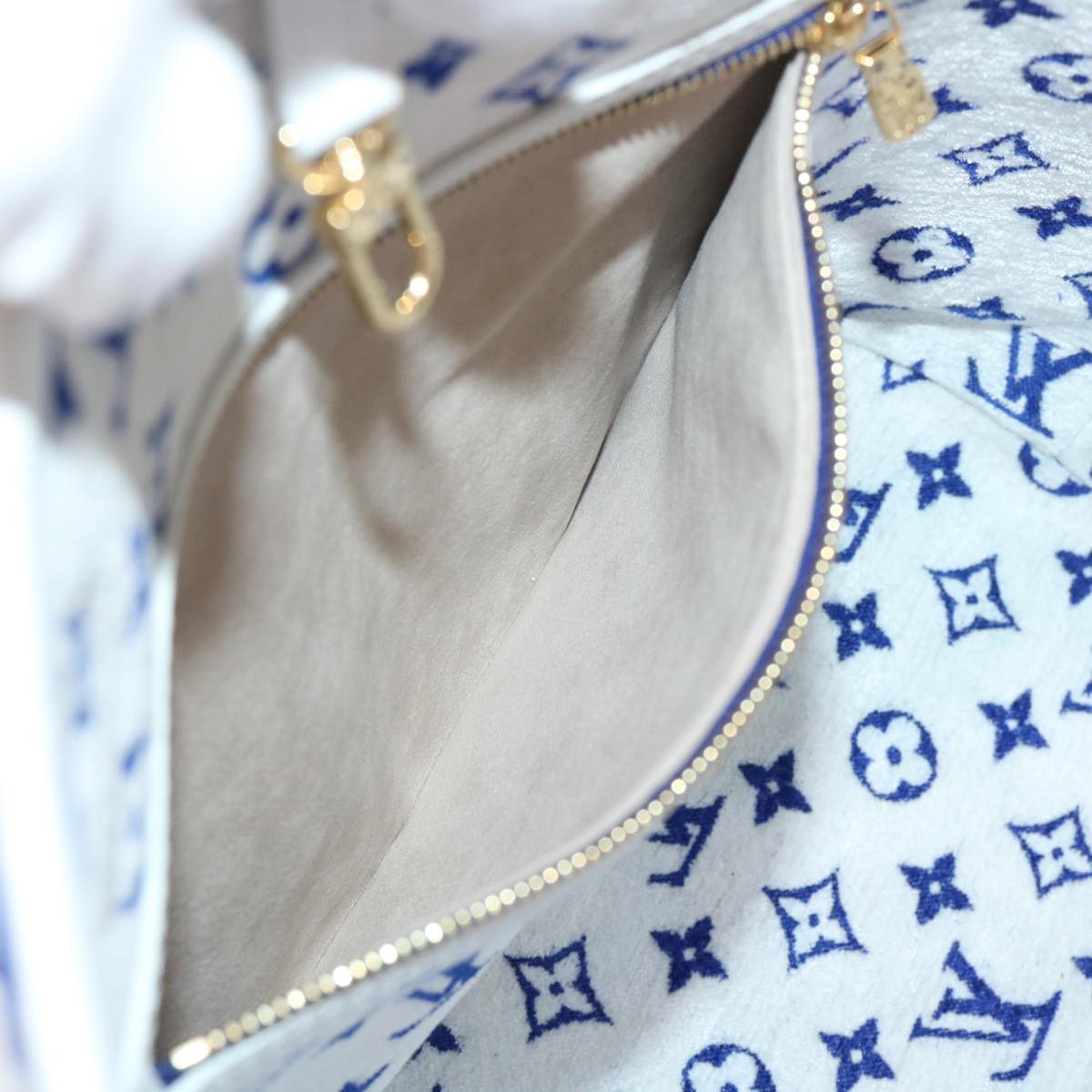 LOUIS VUITTON Monogram Jaguar Neverfull MM Tote Bag Velvet M46220 LV Auth 46153S
