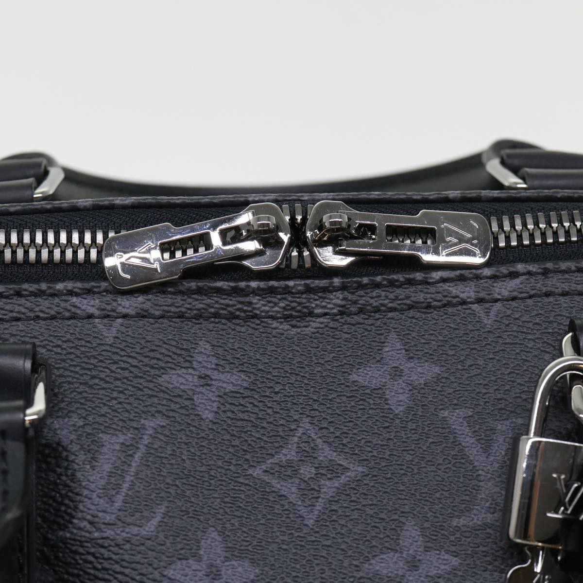 LOUIS VUITTON Eclipse Split Keepall Bandouliere 50 Boston Bag M43817 Auth 46325S