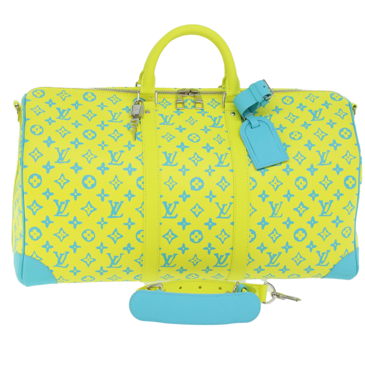 LOUIS VUITTON Monogram Neon Color Keepall Bandouliere 50 Bag M21869 Auth46404SM