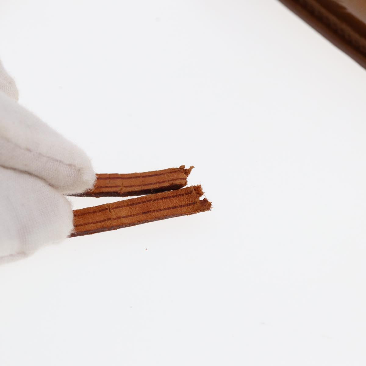 LOUIS VUITTON Monogram Vernis Cigarette Case Bronze M91156 LV Auth 46537