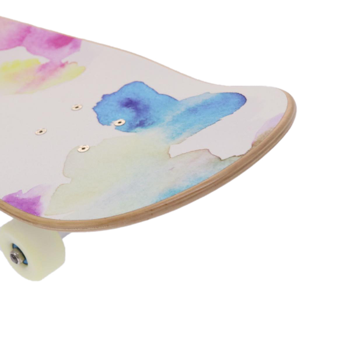 LOUIS VUITTON Monogram Water Color Skateboard Wood 22SS White GI0622 Auth 46805SM