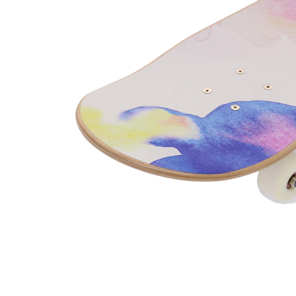 LOUIS VUITTON Monogram Water Color Skateboard Wood 22SS White GI0622 Auth 46805SM