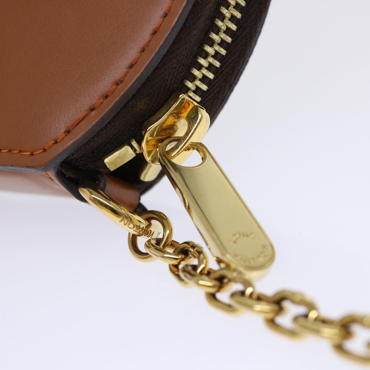 LOUIS VUITTON Catgram Chain Micro Powat Chapeau Coin Purse M63886 LV Auth 47211SM