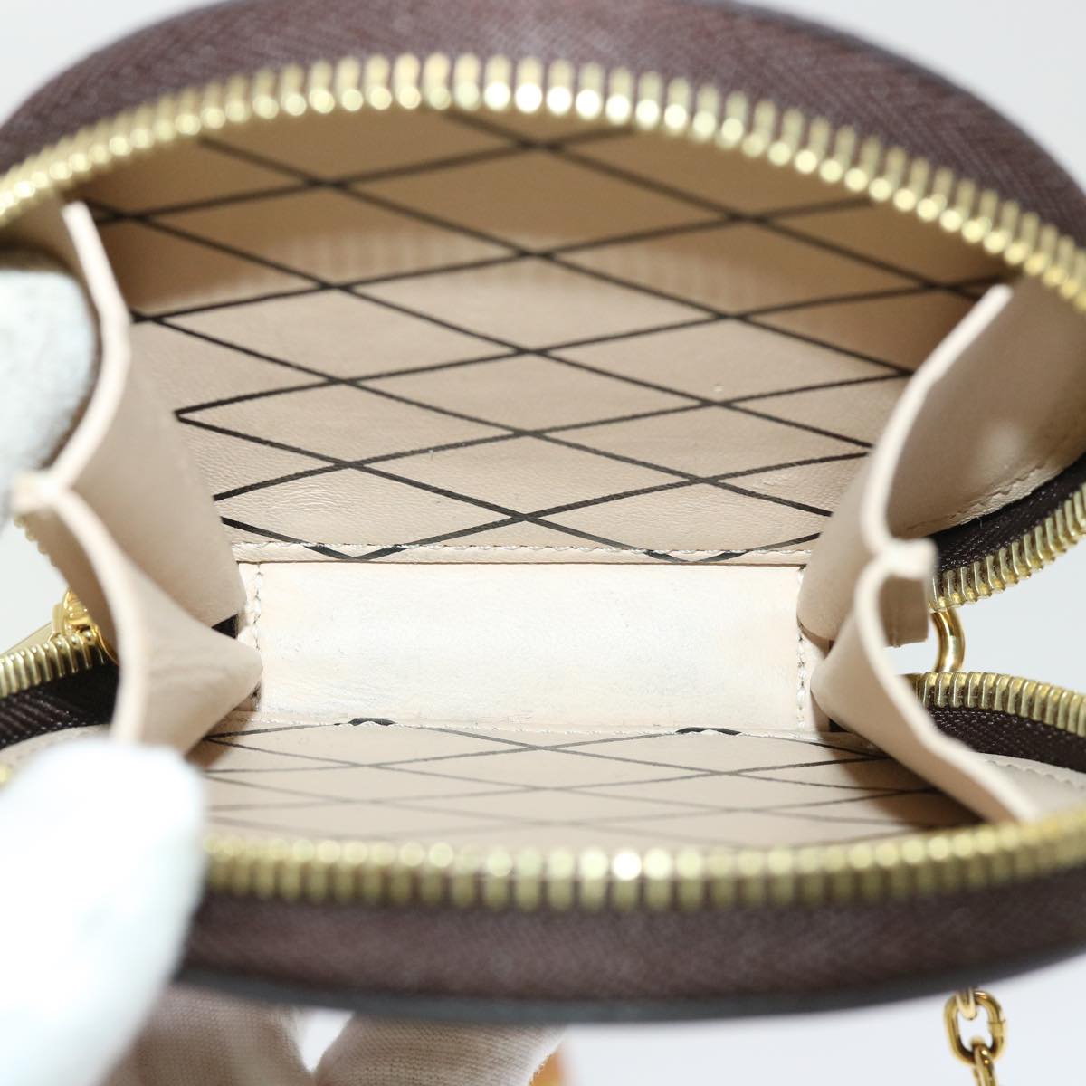 LOUIS VUITTON Catgram Chain Micro Powat Chapeau Coin Purse M63886 LV Auth 47211SM