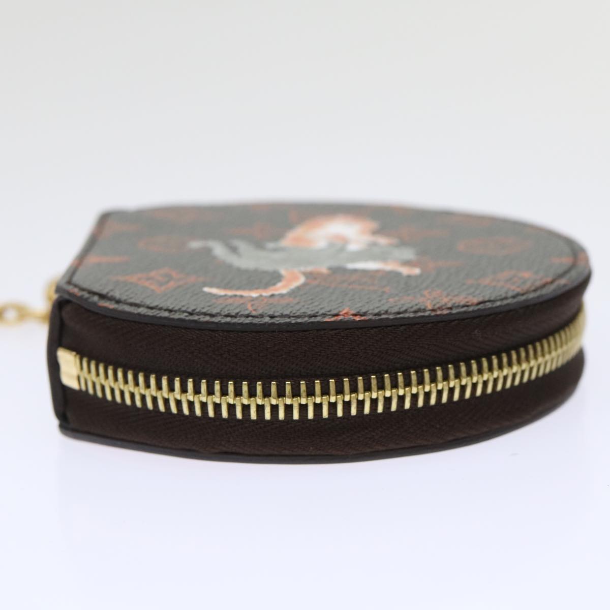 LOUIS VUITTON Catgram Chain Micro Powat Chapeau Coin Purse M63886 LV Auth 47211SM