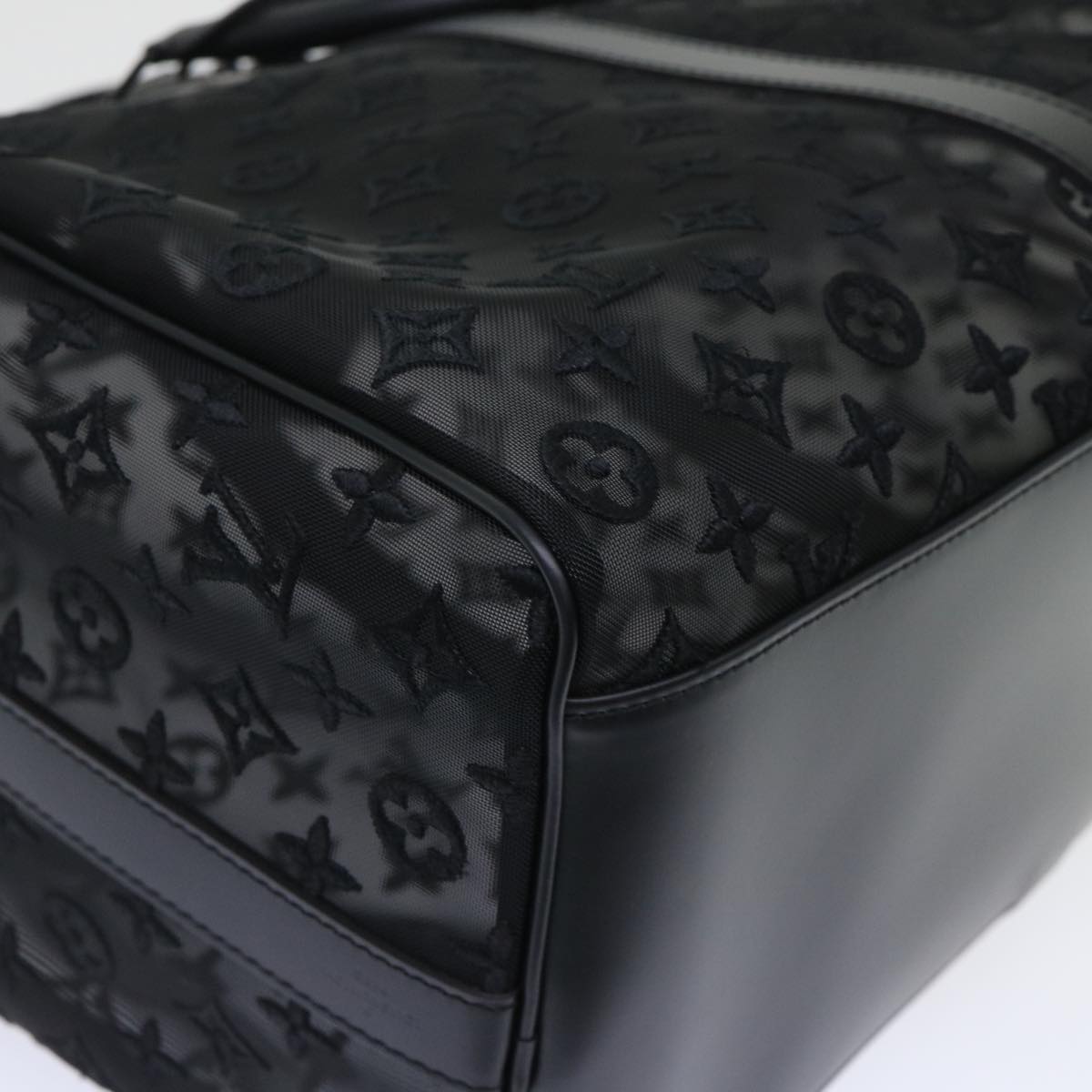 LOUIS VUITTON Monogram See Through Keepall Bandouliere 50 M53971 LV Auth 47400S