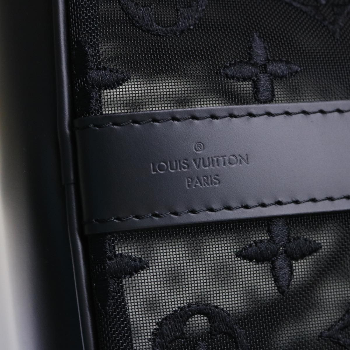 LOUIS VUITTON Monogram See Through Keepall Bandouliere 50 M53971 LV Auth 47400S