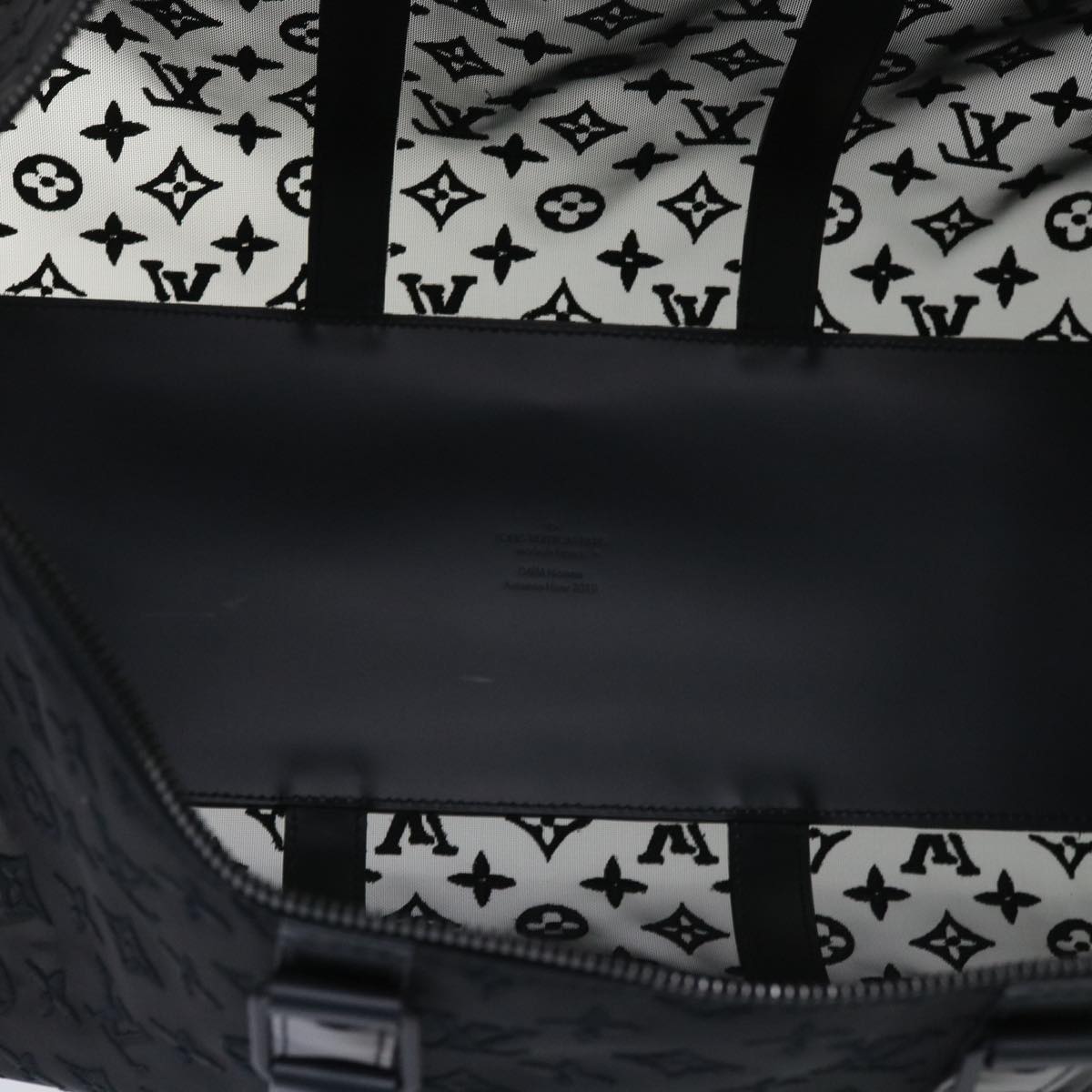 LOUIS VUITTON Monogram See Through Keepall Bandouliere 50 M53971 LV Auth 47400S