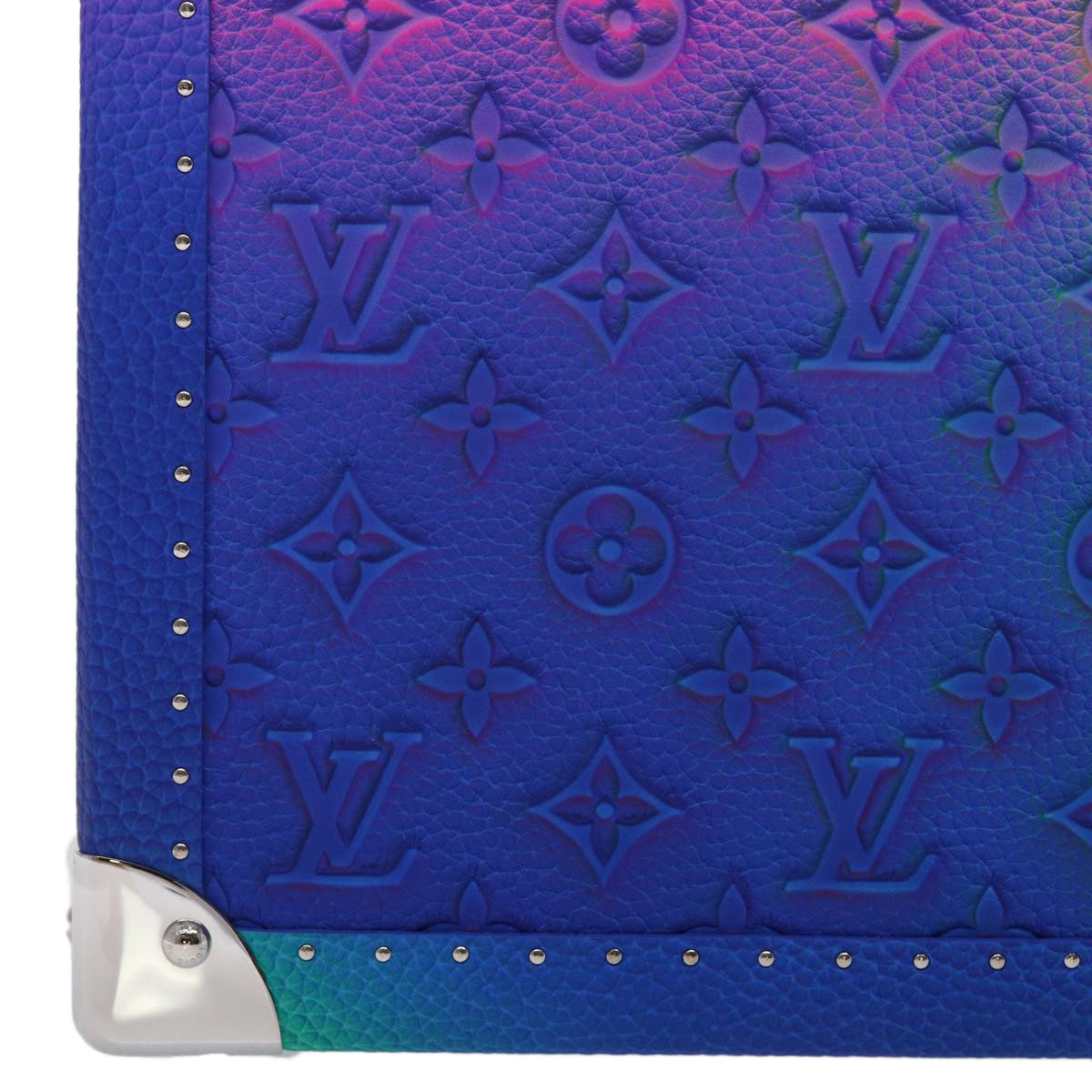 LOUIS VUITTON Monogram Taurillon Illusion Cotteville 40 Trunk M20477 Auth 47402SM