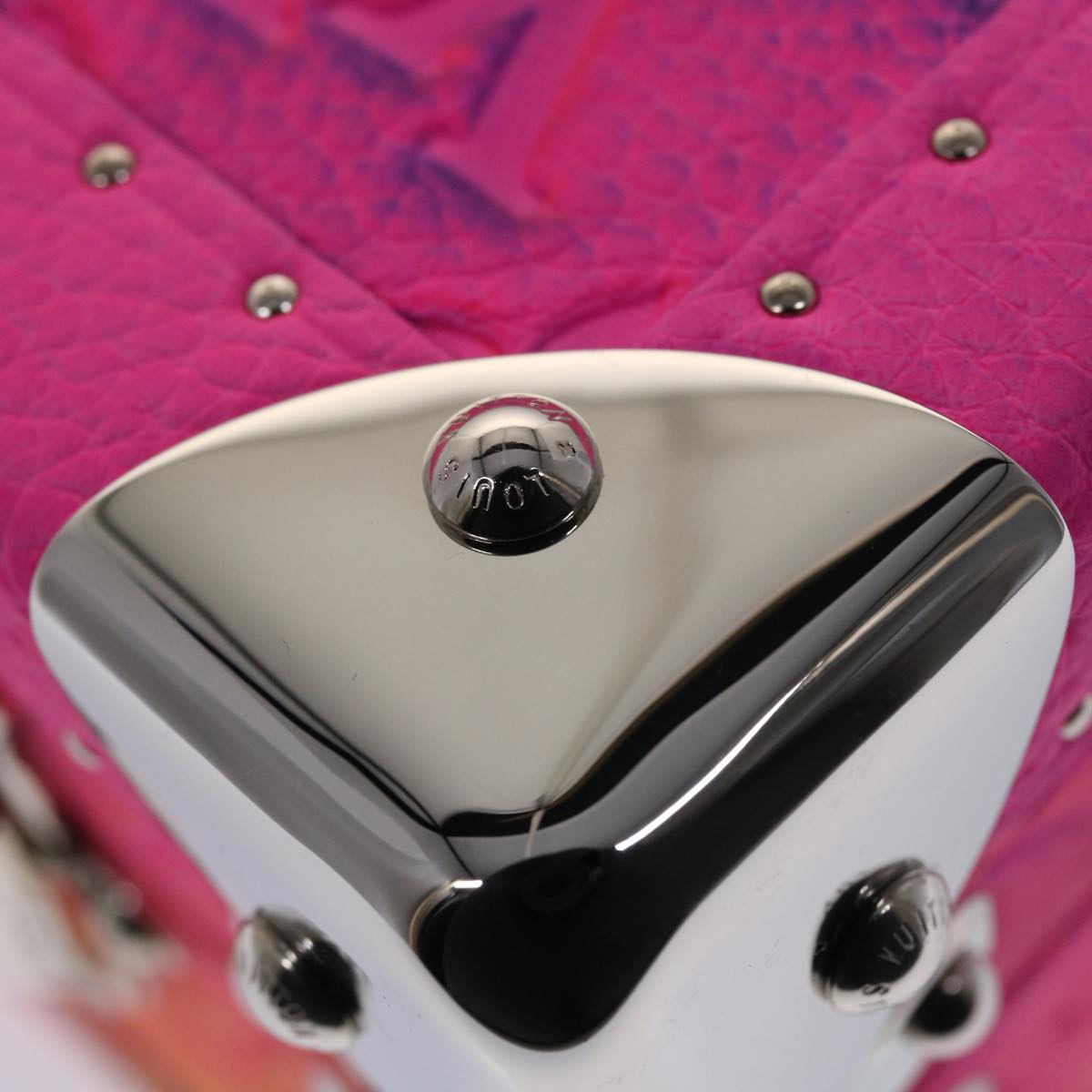 LOUIS VUITTON Monogram Taurillon Illusion Cotteville 40 Trunk M20477 Auth 47402SM