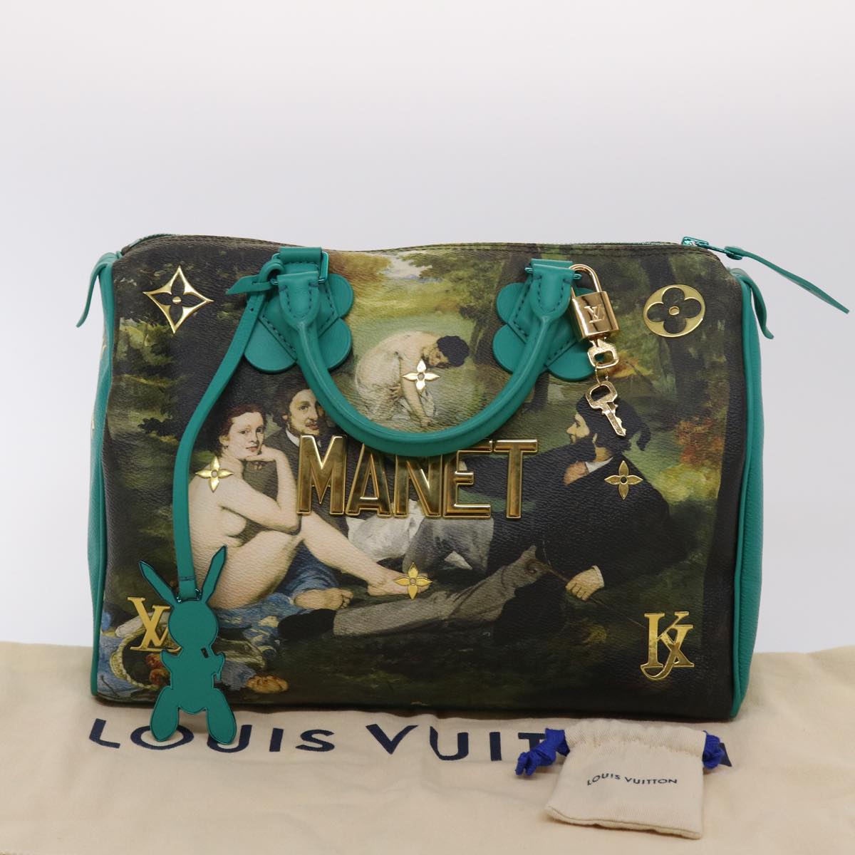 LOUIS VUITTON Masters Collection MANET Speedy 30 Hand Bag M43304 LV Auth 47433SM