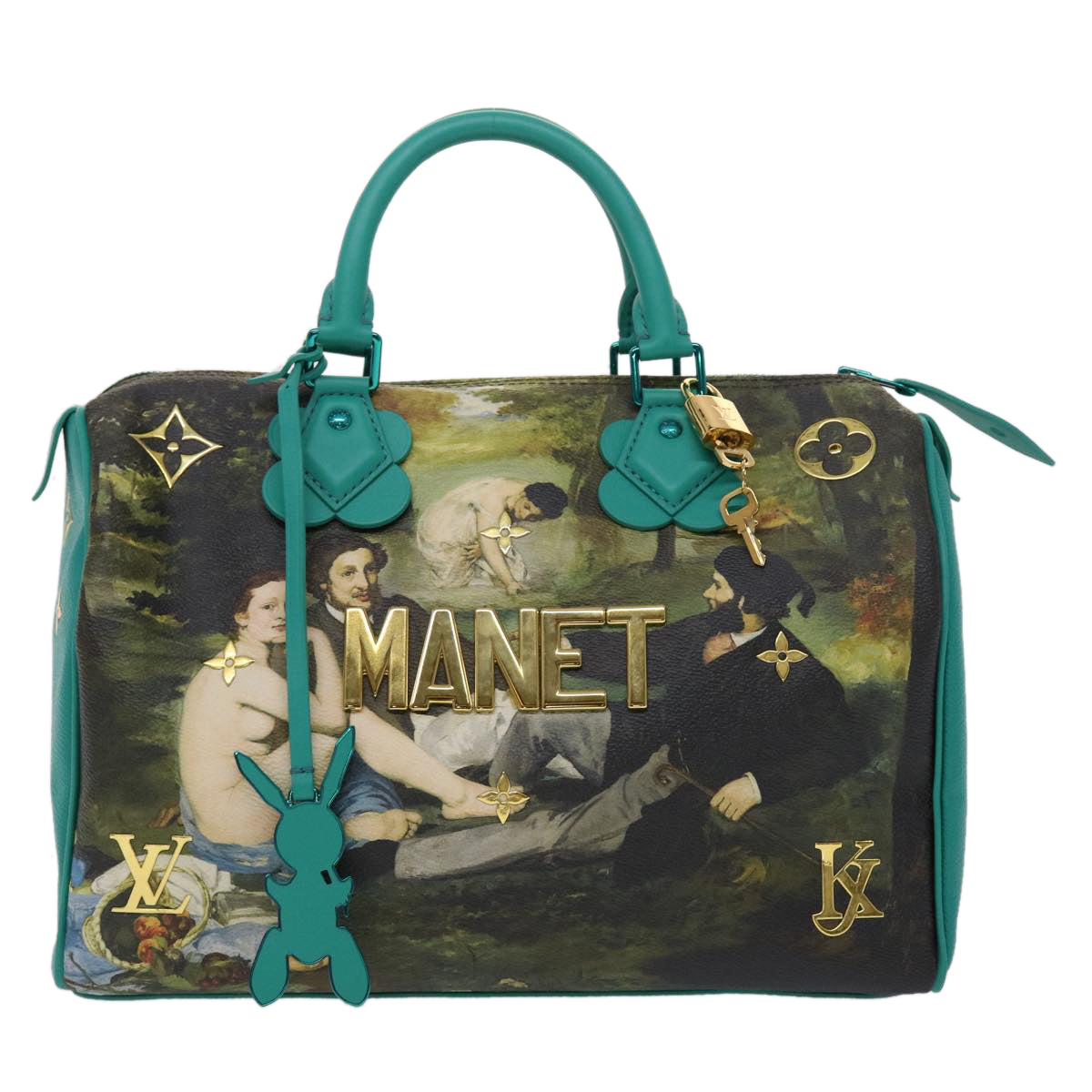 LOUIS VUITTON Masters Collection MANET Speedy 30 Hand Bag M43304 LV Auth 47433SM