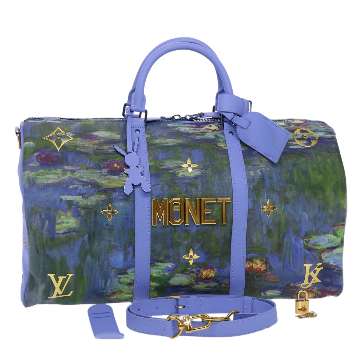 LOUIS VUITTON Masters Collection MONET Keepall Bandouliere 50 Bag LV Auth 47436SM